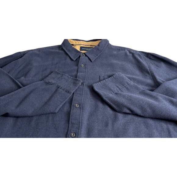 Jachs New York Men's Navy Twill Long Sleeve Button-Down Dress Shirt 2XL - Picture 4 of 11